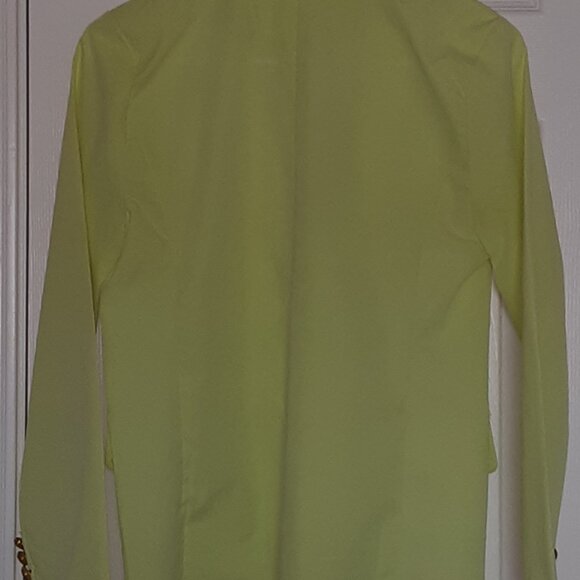 Light Green Blazer / Short Coat / Topper Full Sleeve - Buttoned - Collared - Picture 4 of 6